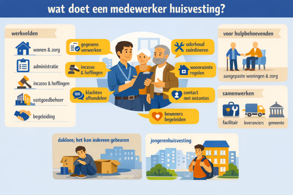 Alles over het beroep medewerker huisvesting Wat doet een medewerker huisvesting